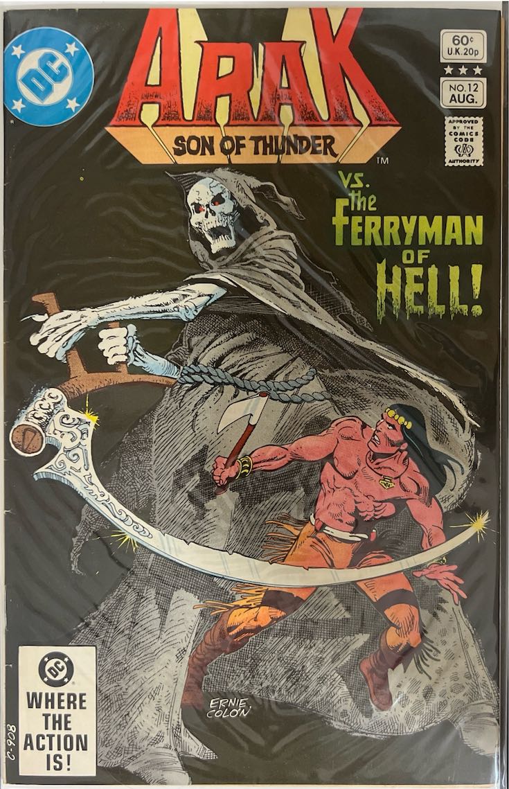 Arak: Son of Thunder, #012, Vs. The Ferryman of Hell! (DC Comics, 1982) - Direct Sales