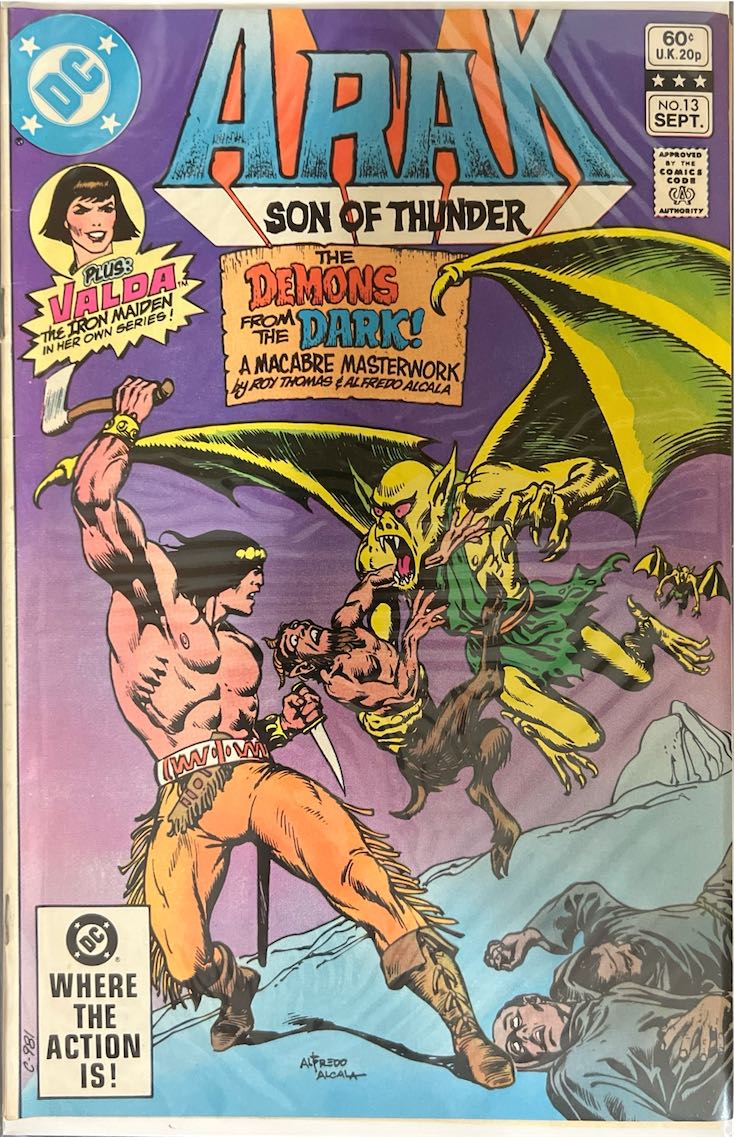 Arak: Son of Thunder, #013, The Demons from the Dark! (DC Comics, 1982) - Direct Sales