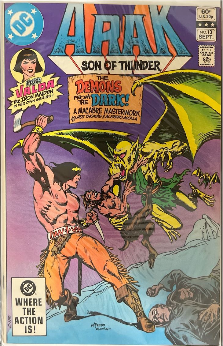 Arak, Son of Thunder, #013, The Demons from the Dark! (DC Comics, 1982) - Direct Sales