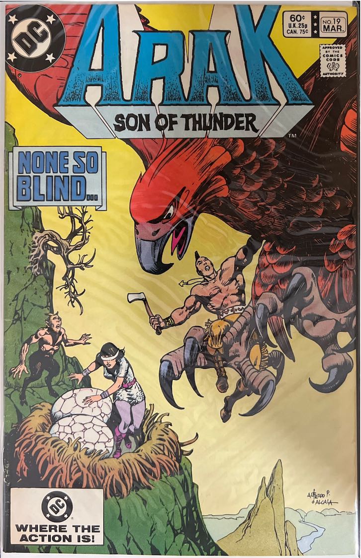 Arak, Son of Thunder, #019, None so Blind... (DC Comics, 1983) - Direct Sales Edition