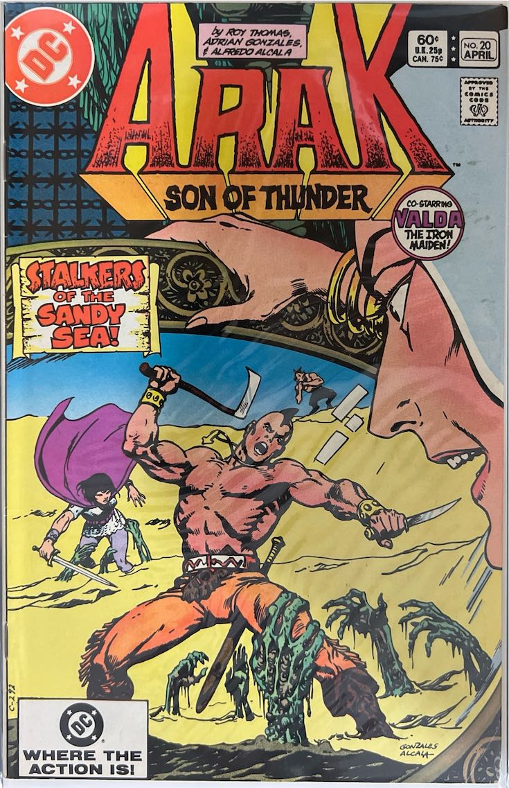 Arak: Son of Thunder, #020, Stalkers of the Sandy Sea! (DC, 1983) - Direct Sales