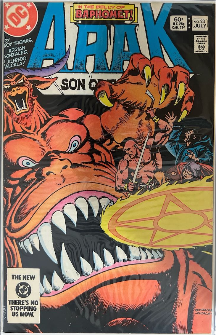 Arak, Son of Thunder, #023, In the Belly of Baphomet! (DC Comics, 1983) - Direct Sales