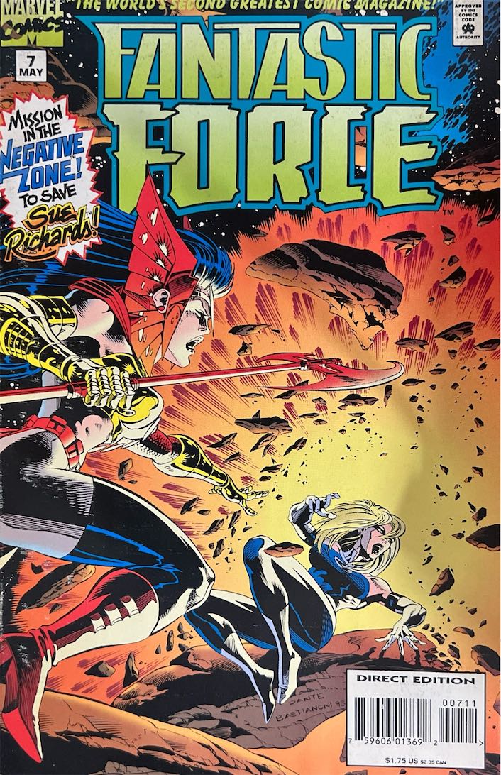 Fantastic Force, #007, Mission in the Negative Zone! (Marvel Comics, 1995) - Direct Edition