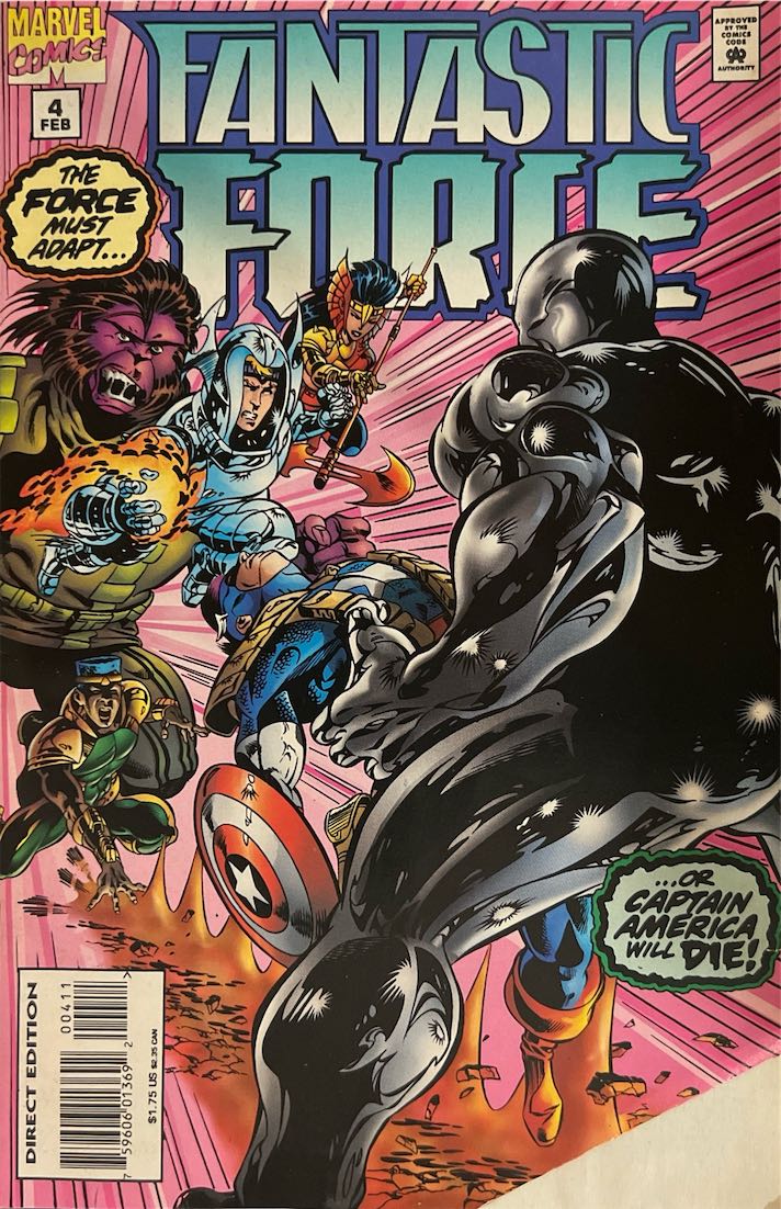 Fantastic Force, #004, The Force Must Adapt! (Marvel Comics, 1995) - Direct Edition