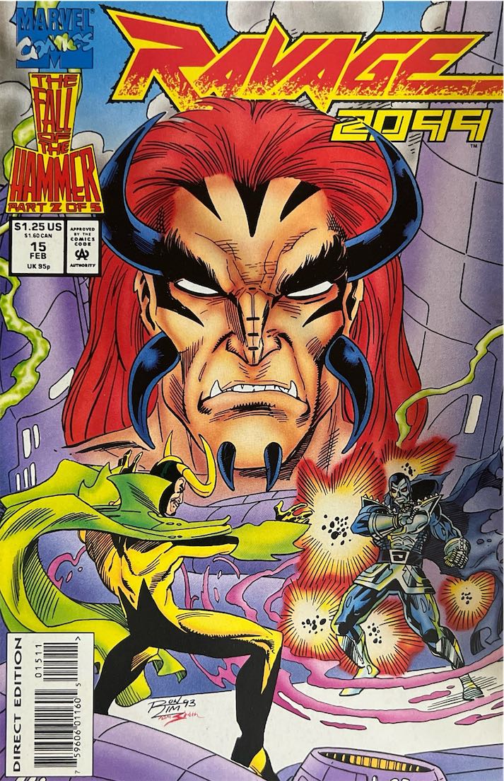 Ravage 2099, #015, The Fall of the Hammer Part 2 of 5 (Marvel Comics, 1993) - Direct Edition