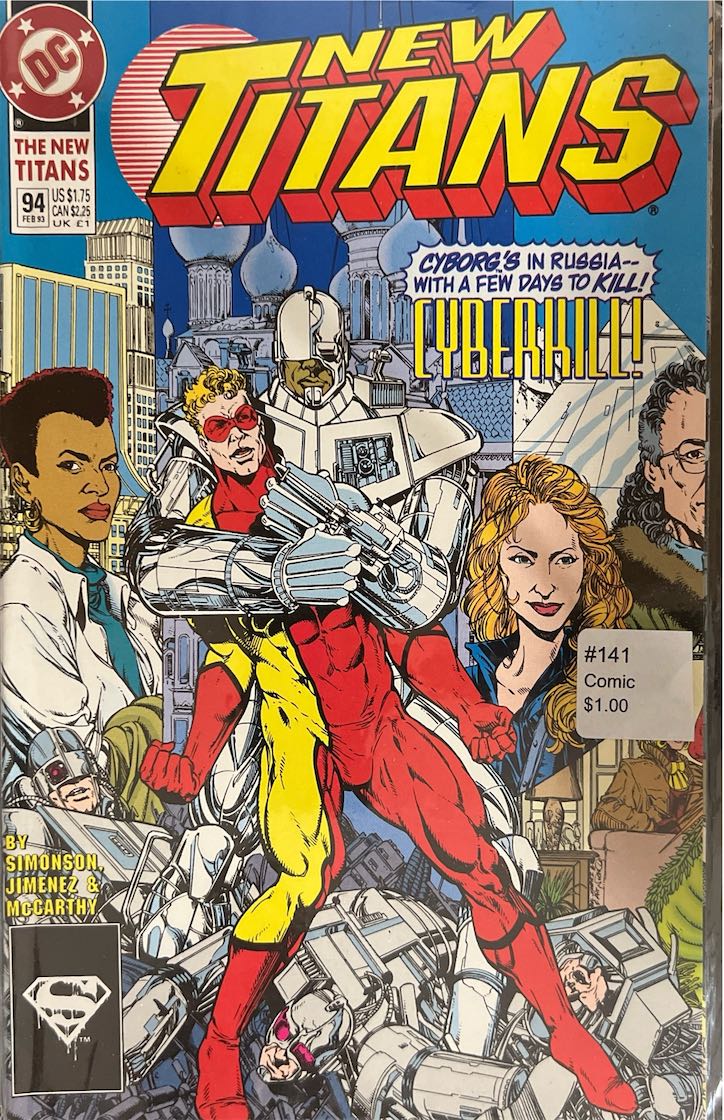 New Titans, #094, Cyborg's in Russia - With a Few Days to Kill! (DC, 1993) - Direct Sales Edition