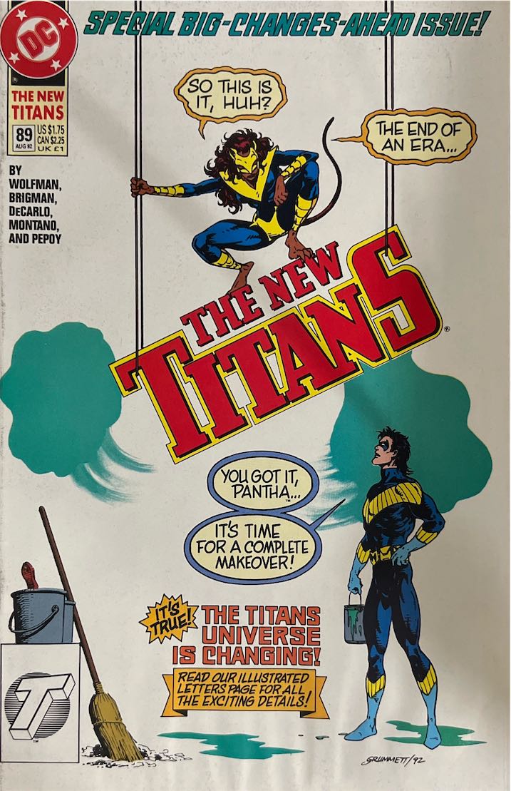 The New Titans, #089, Special Big-Changes-Ahead Issue (DC Comics, 1992) - Direct Sales