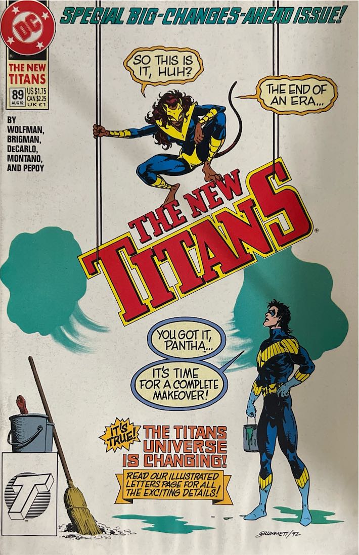 The New Titans, #089, Special Big-Changes-Ahead Issue (DC, 1992) - Direct Sales