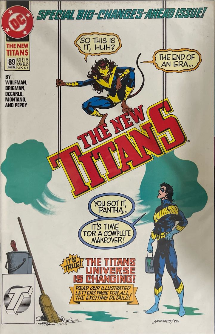 The New Titans, #089, Special Big-Changes-Ahead Issue! (DC Comics, 1992) - Direct Sales