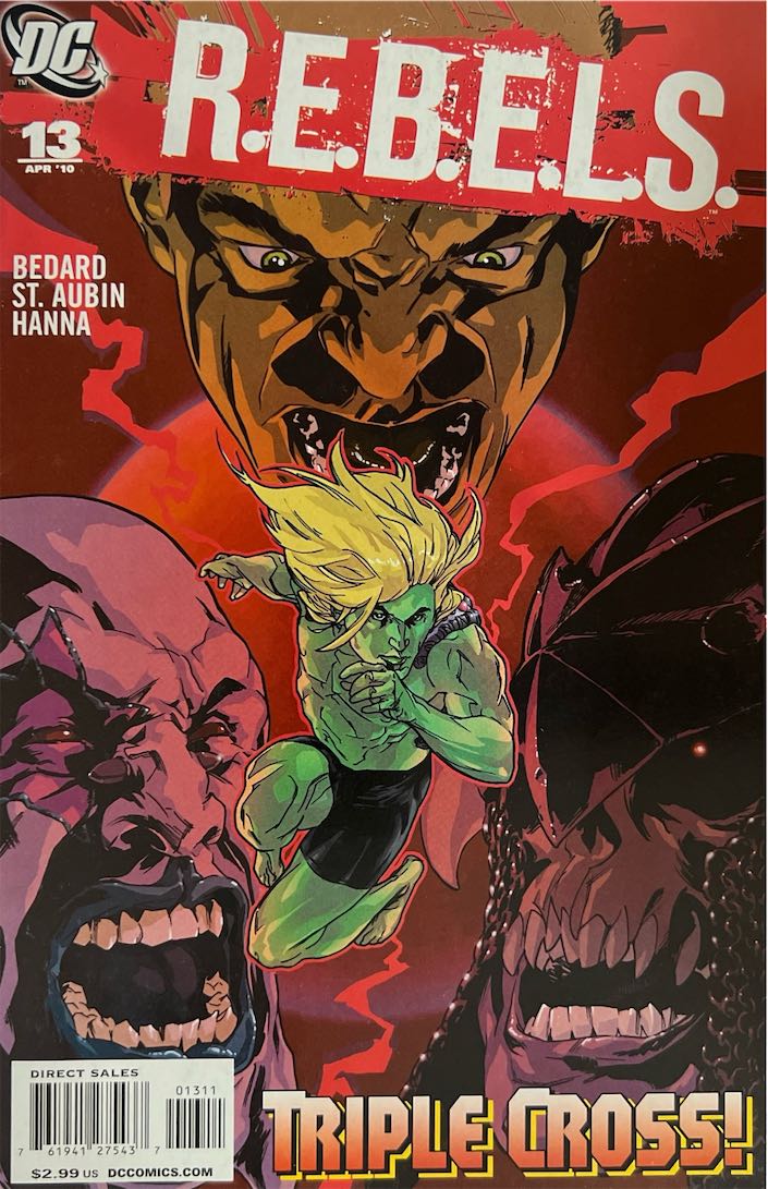 R.E.B.E.L.S., #013, Triple Cross! (DC Comics, 2010) - Direct Sales