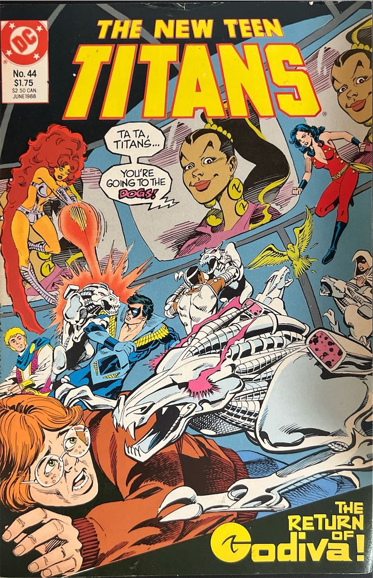 The New Teen Titans, #044, The Return of Godiva! (DC Comics, 1988) - Direct Sales