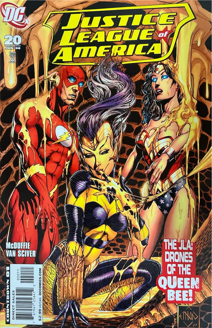 Justice League of America, #020, The JLA: Drones of the Queen Bee! (DC Comics, 2008) - Direct Sales