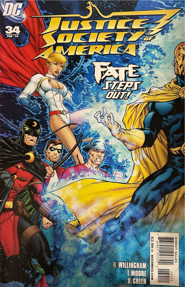 Justice Society of America, #034, Fate Steps Out! (DC Comics, 2010) - Direct Sales