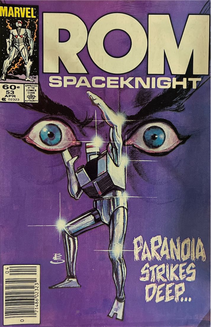 ROM: Spaceknight, #053, Paranoia Strikes Deep (Marvel Comics, 1984) - Direct Edition