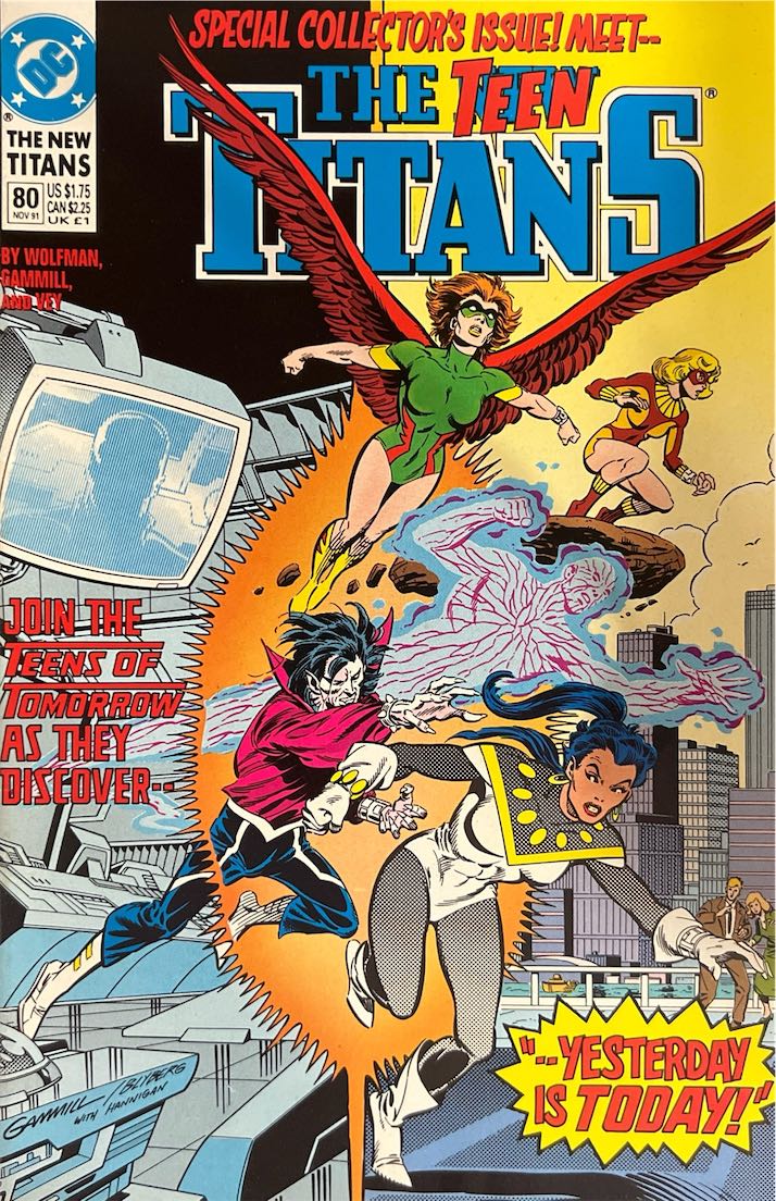 The New Teen Titans, #080, Special Collector’s Issue! Meet -- The Teen Titans (DC Comics, 1991) - Direct Sales