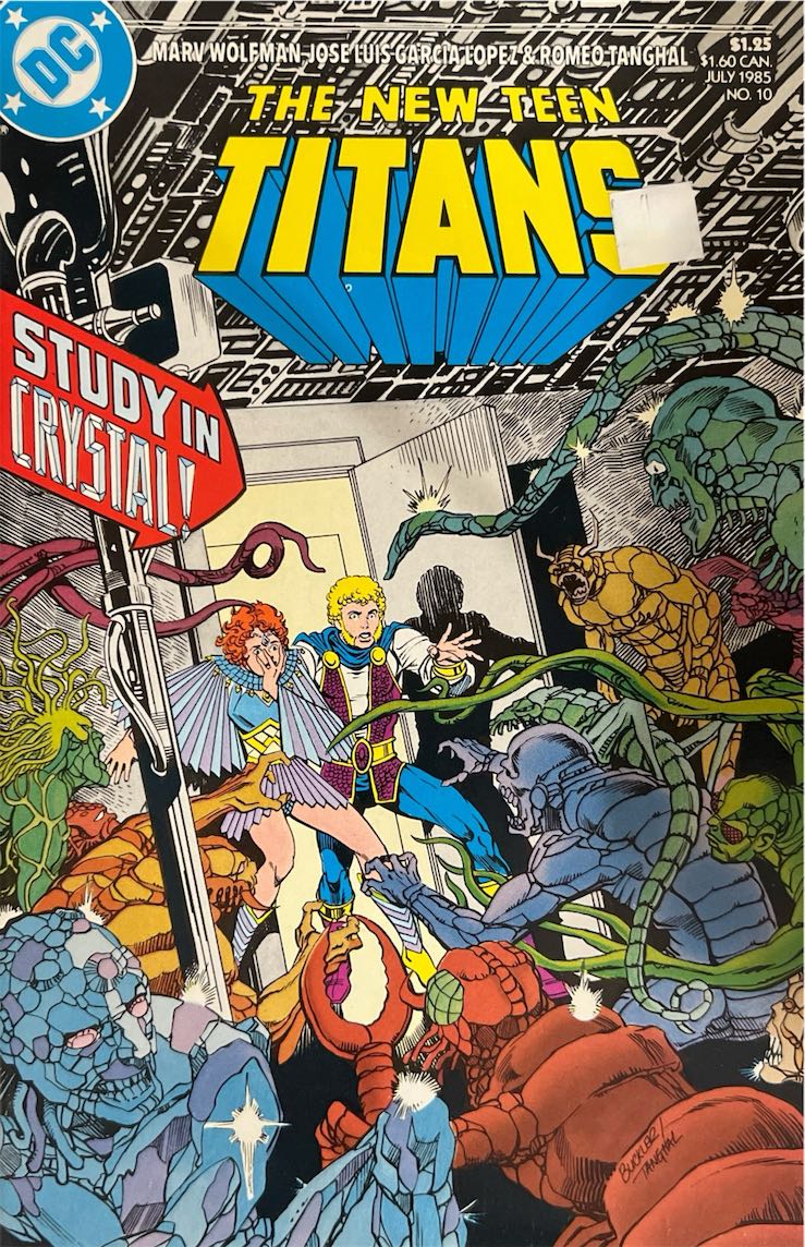 The New Teen Titans, #010, Study in Crystal! (DC, 1985) - Direct Edition