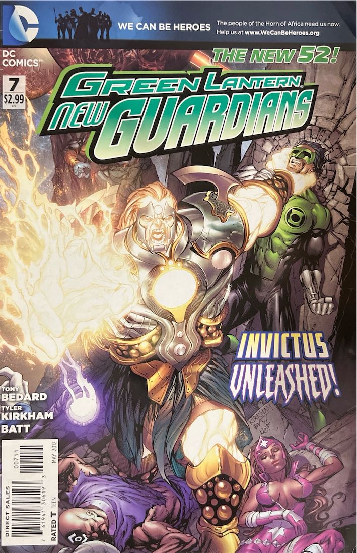 Green Lantern: New Guardians, #007, Invictus Unleashed! (DC Comics, 2012) - Direct Sales