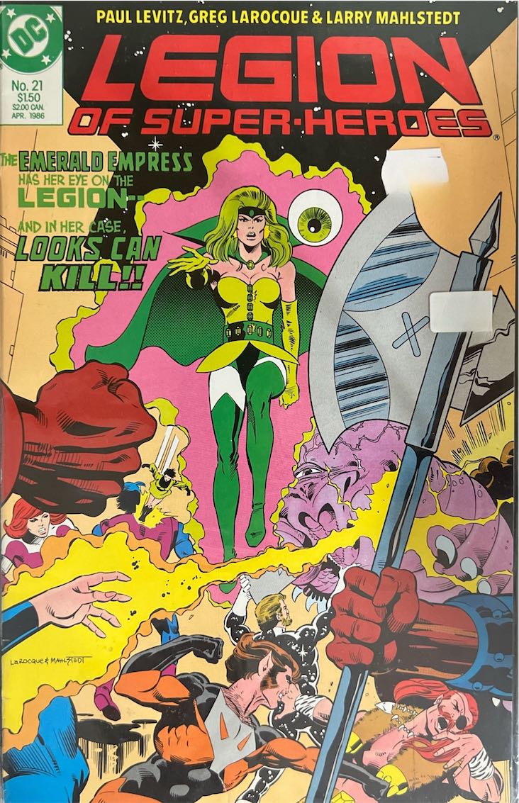 Legion of Super-Heroes, #021, The Emerald Empress (DC Comics, 1986) - Direct Sales