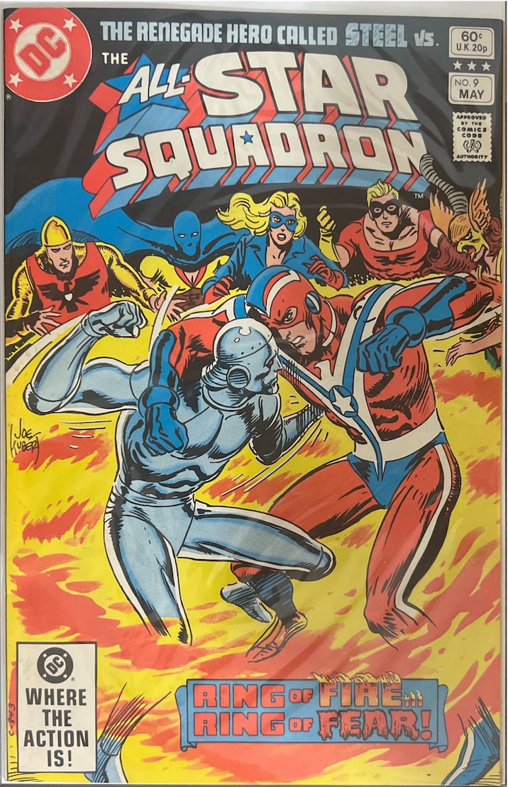 The All-Star Squadron, #009, Ring of Fire... Ring of Fear! (DC Comics, 1981) - Direct Sales
