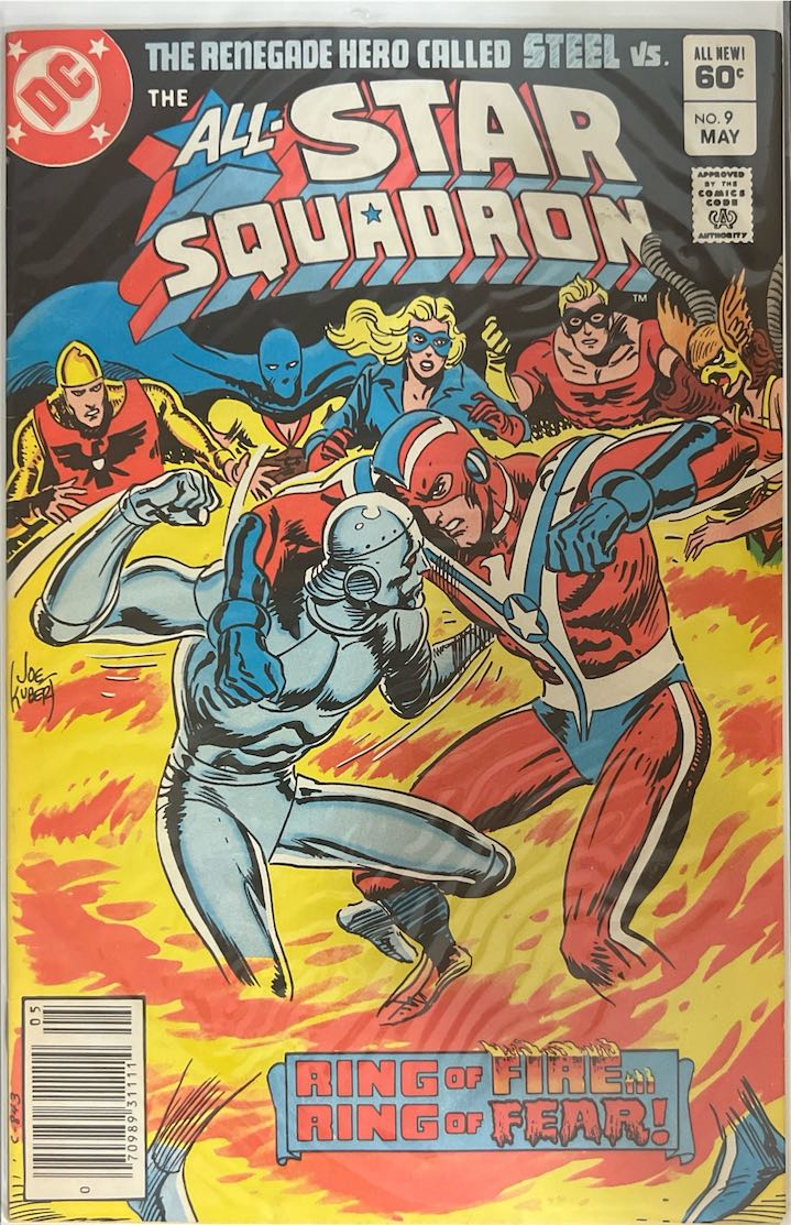 The All-Star Squadron, #009, The Renegade Hero Called Steel vs. The All-Star Squadron (DC, 1982) - Direct Sales