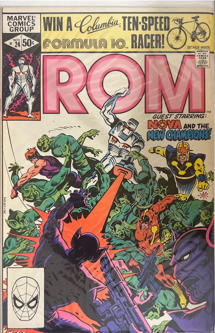 ROM, #024, Guest Starring Nova and the New Champions! (Marvel Comics, 1981) - Direct Edition