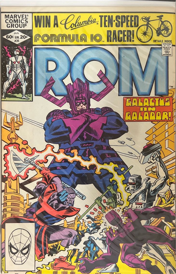 ROM, #026, Galactus on Galador! (Marvel Comics, 1982) - Newsstand Edition