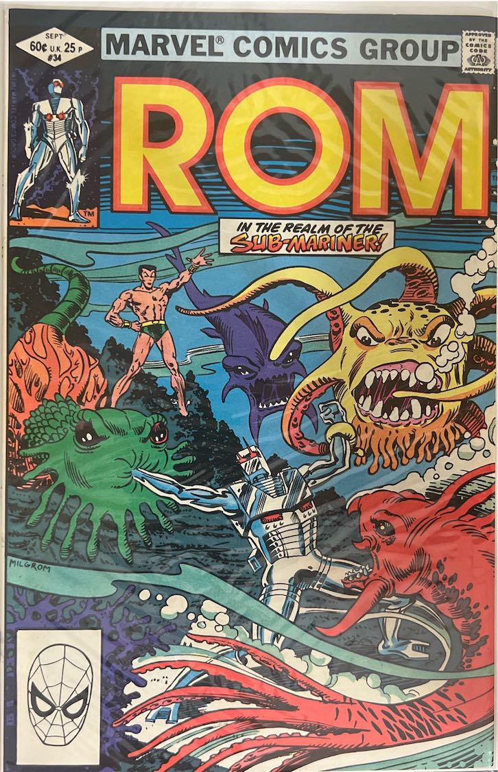 ROM, #034, In the Realm of the Sub-Mariner (Marvel Comics Group, 1982) - Direct Sales Variant