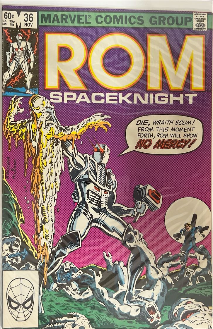 ROM, Spaceknight, #036, (Marvel, 1982) - Direct Sales