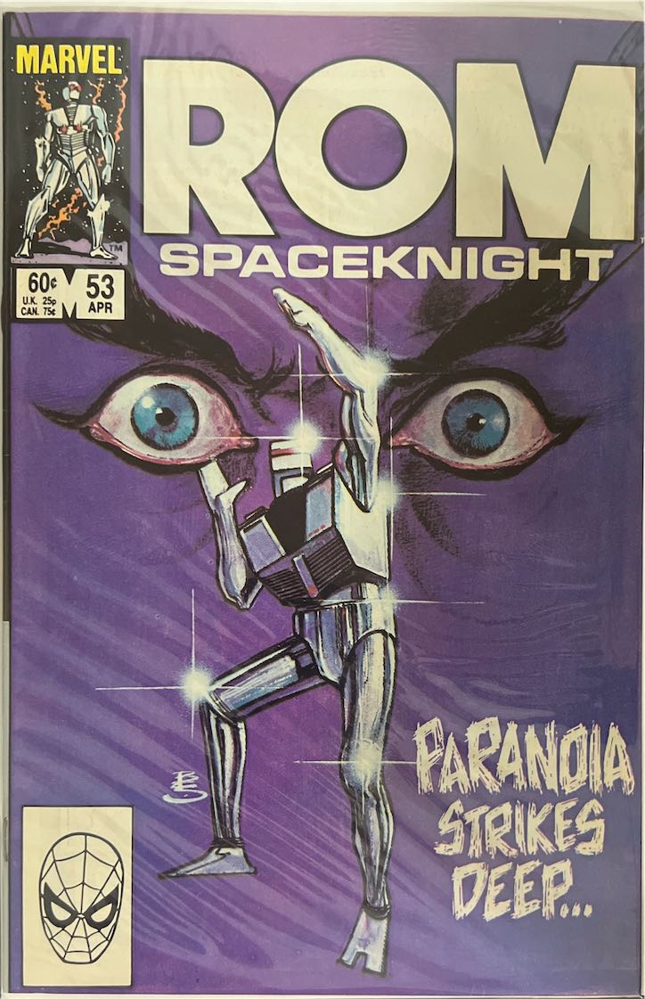 ROM, Spaceknight, #053, Paranoia Strikes Deep... (Marvel, 1984) - Direct Edition