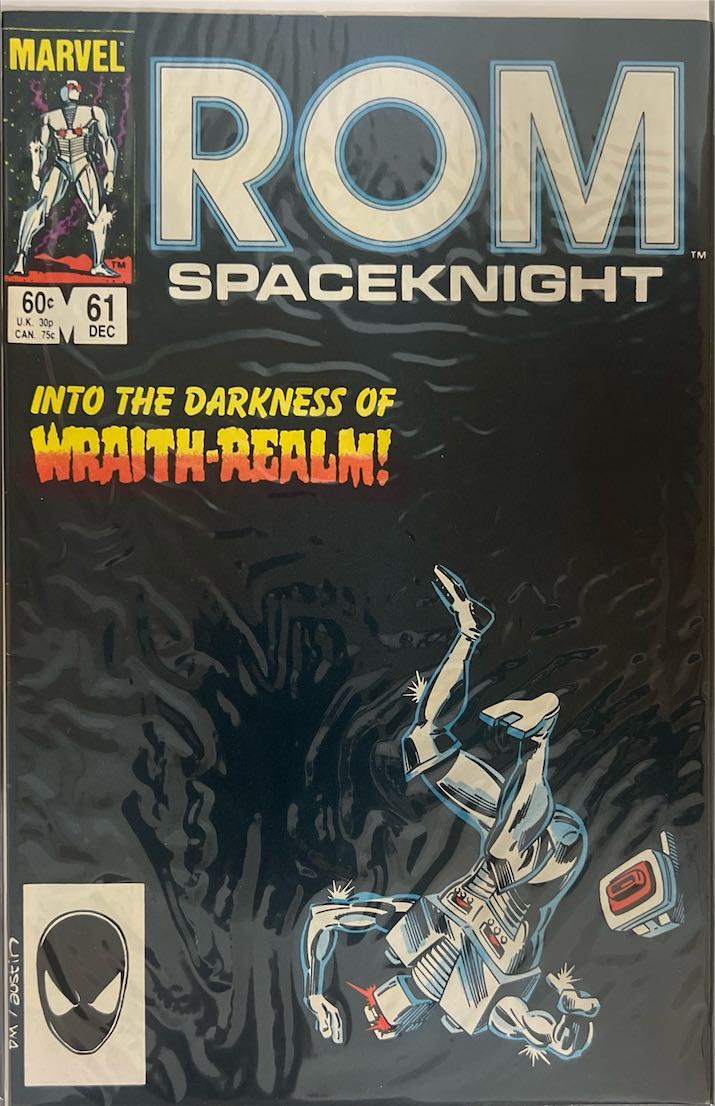 ROM Spaceknight, #061, Into the Darkness of Wraith-Realm! (Marvel, 1984) - Direct Edition
