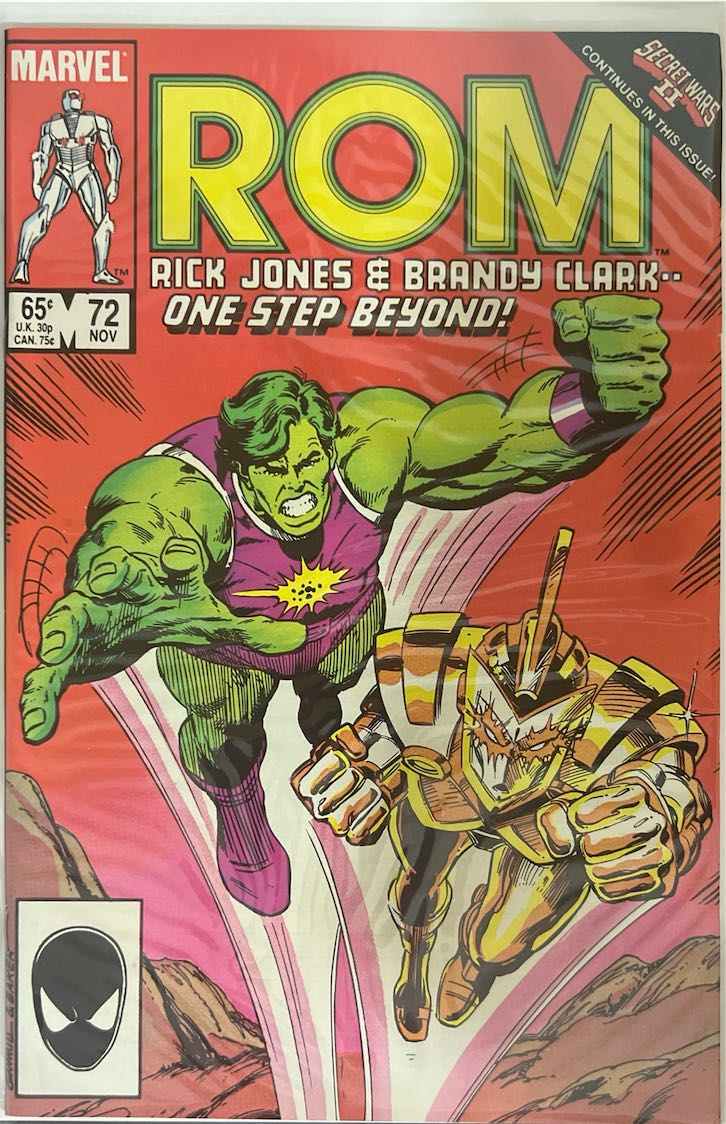 ROM, #072, Rick Jones & Brandy Clark - One Step Beyond! (Marvel, 1985) - Direct Sales Edition