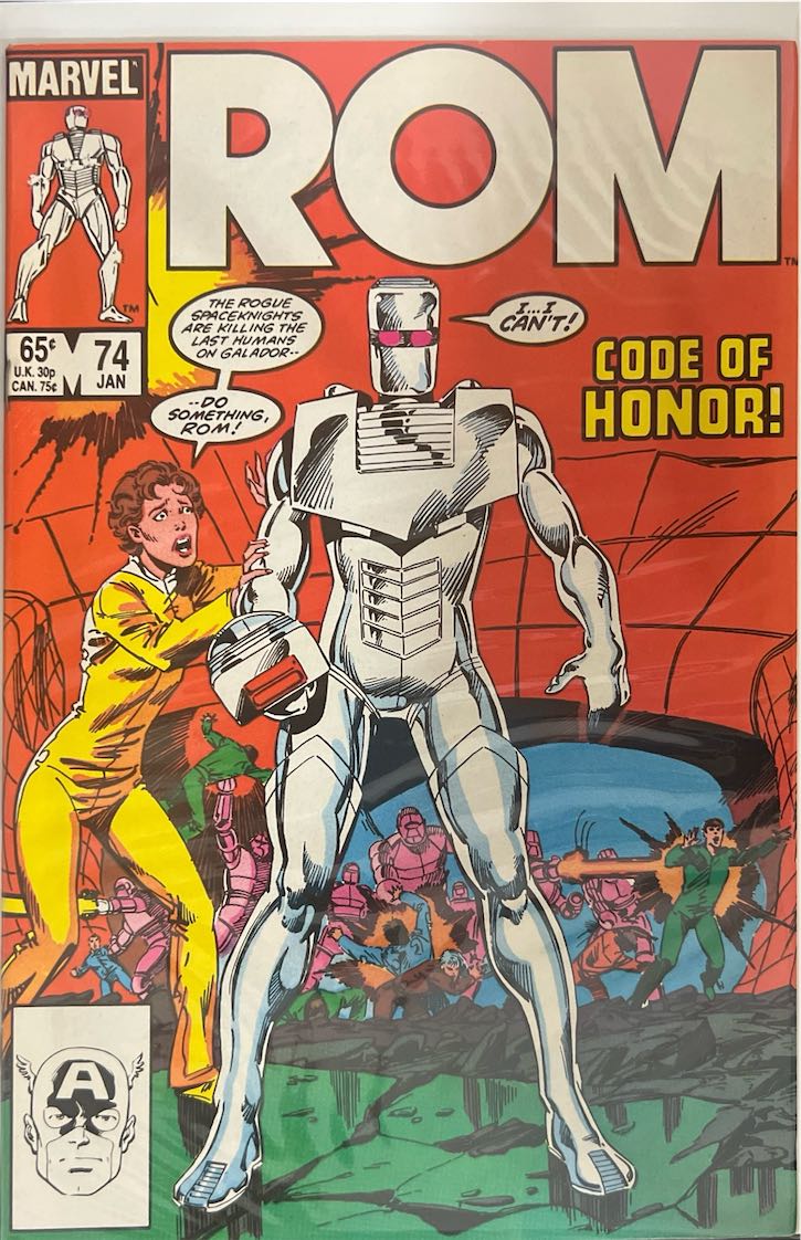 ROM, #074, Code of Honor! (Marvel, 1985) - Direct Sales