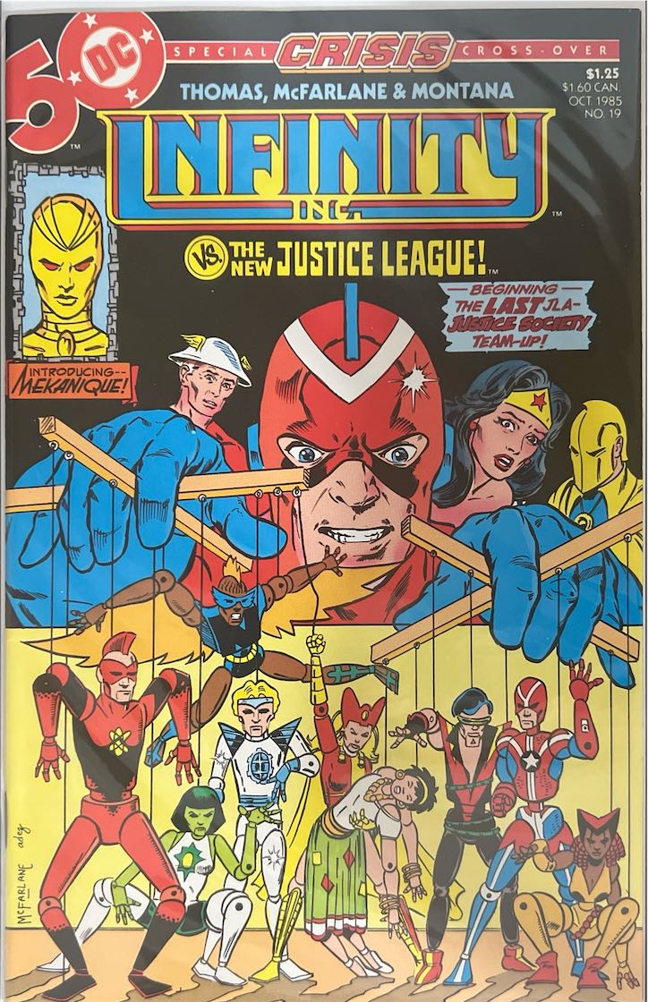 Infinity Inc., #019, Vs. The New Justice League! (DC Comics, 1985) - Direct Sales