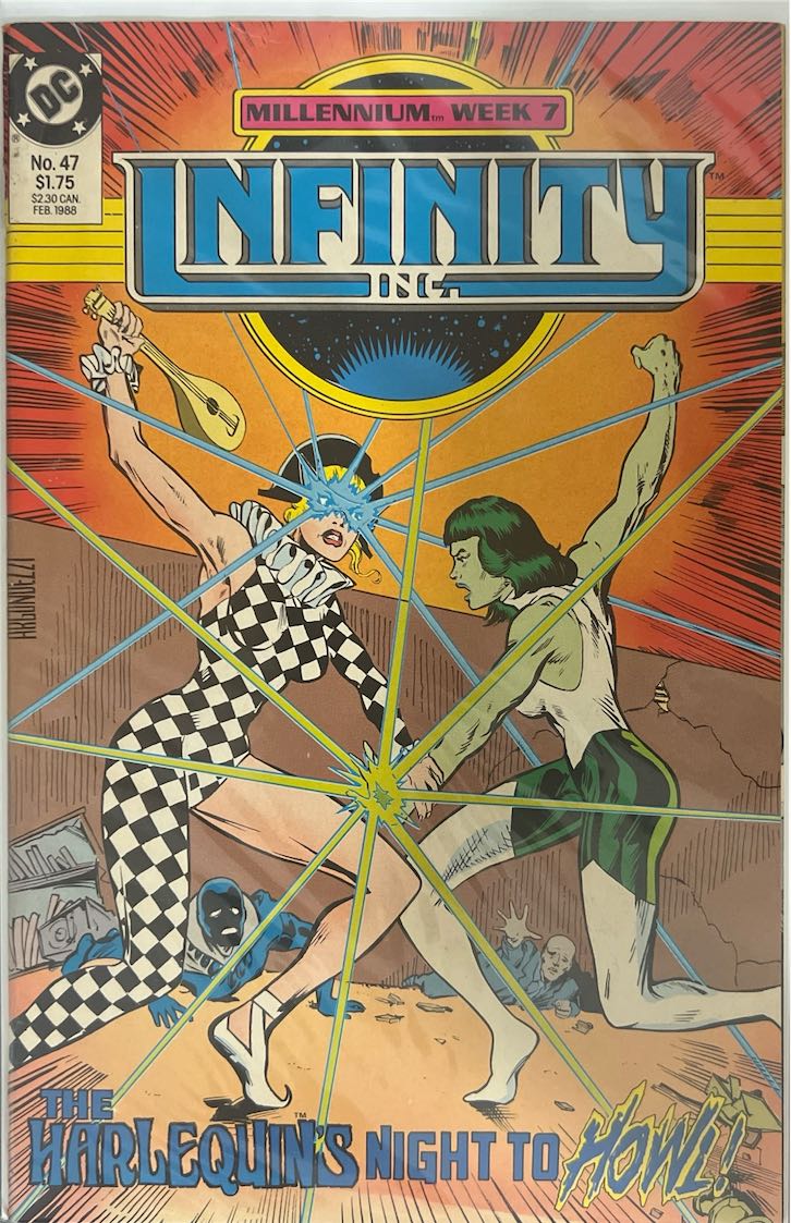 Infinity Inc., #047, The Harlequin's Night to Howl! (DC Comics, 1988) - Direct Edition