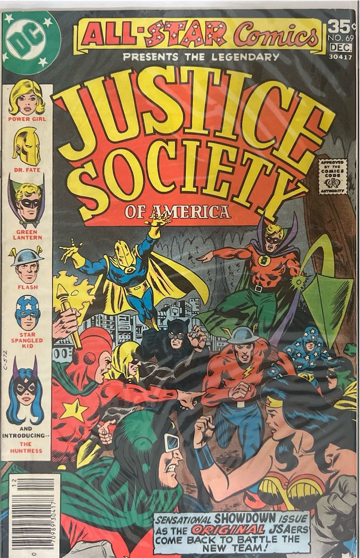 All-Star Comics, #069, Justice Society of America (DC Comics, 1977) - Newsstand Edition