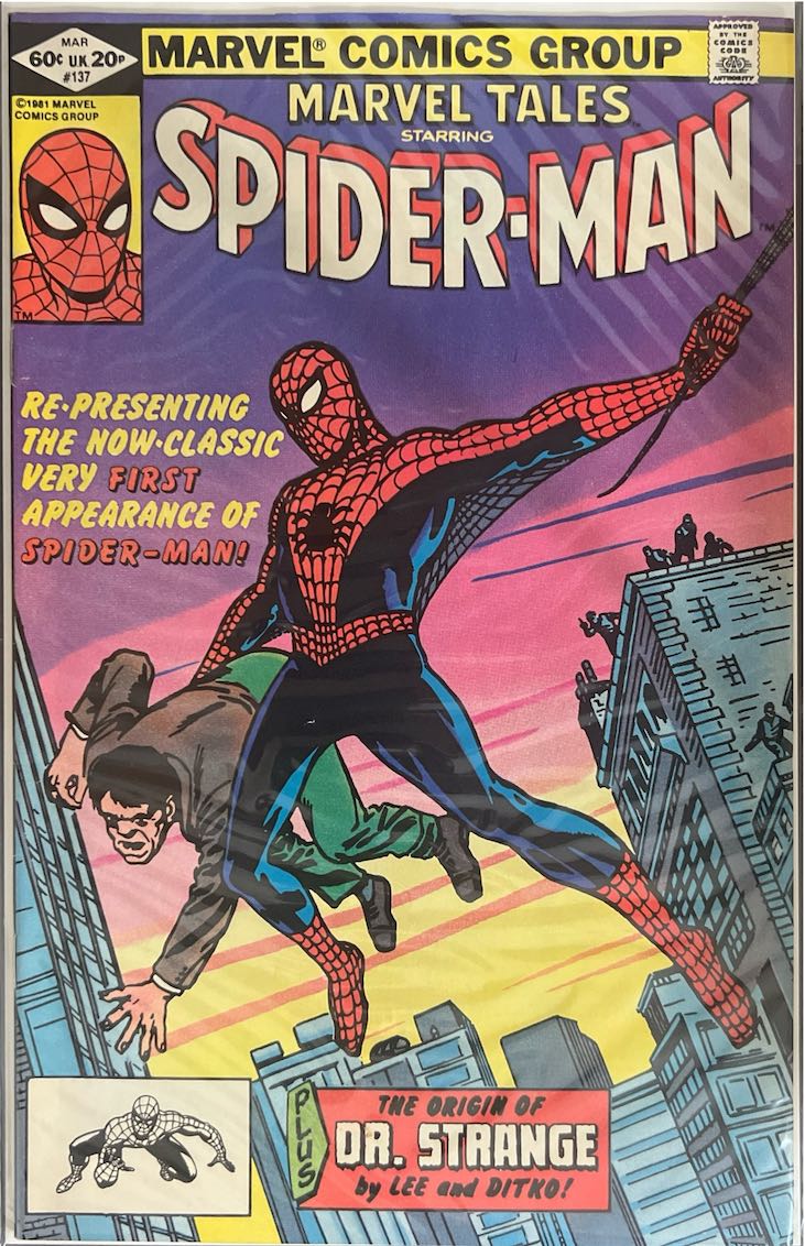 Marvel Tales Starring Spider-Man, #137, The Origin of Dr. Strange (Marvel Comics, 1981) - Direct Sales