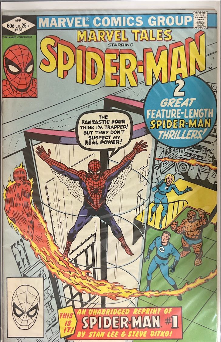 Marvel Tales Starring Spider-Man, #138 (Marvel Comics, 1982) - Direct Edition