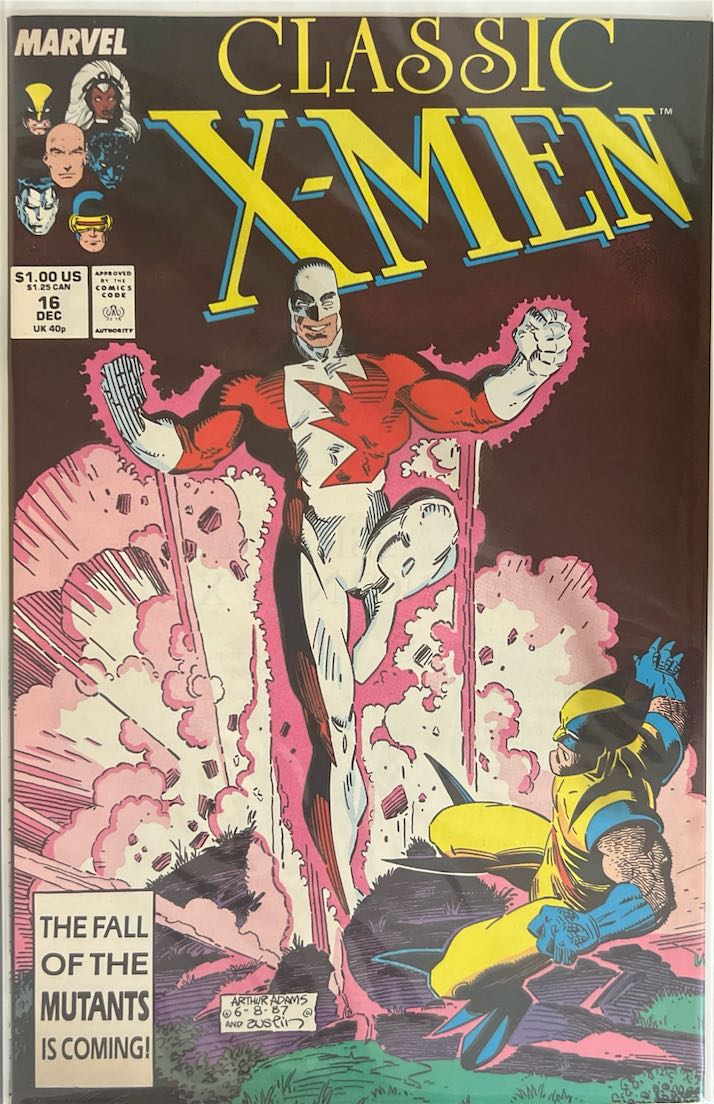 Classic X-Men, #016 (Marvel, 1987) - Direct Edition