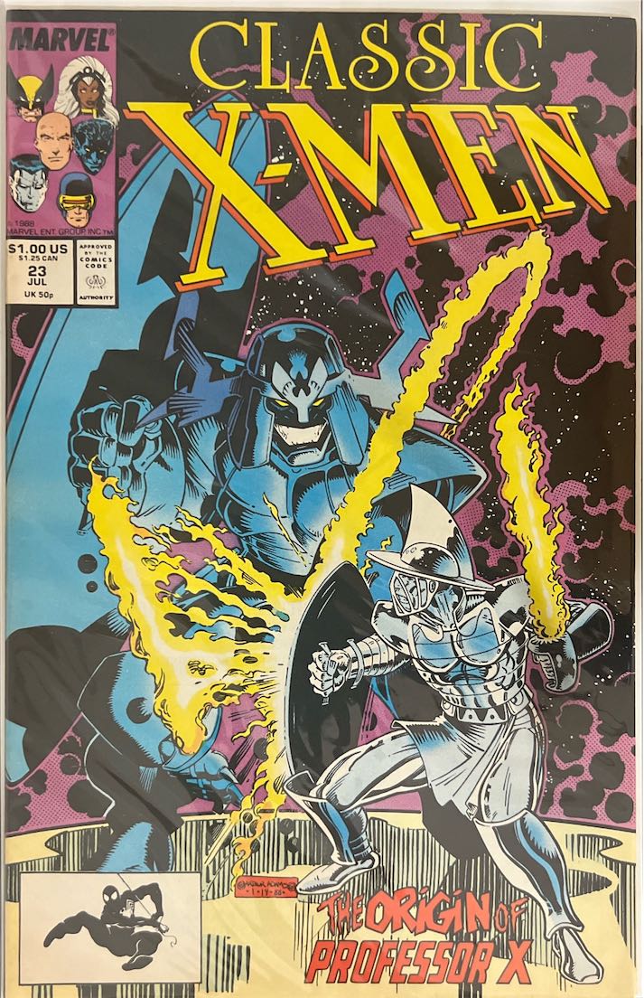 Classic X-Men, #023, The Origin of Professor X (Marvel, 1988) - Direct Edition