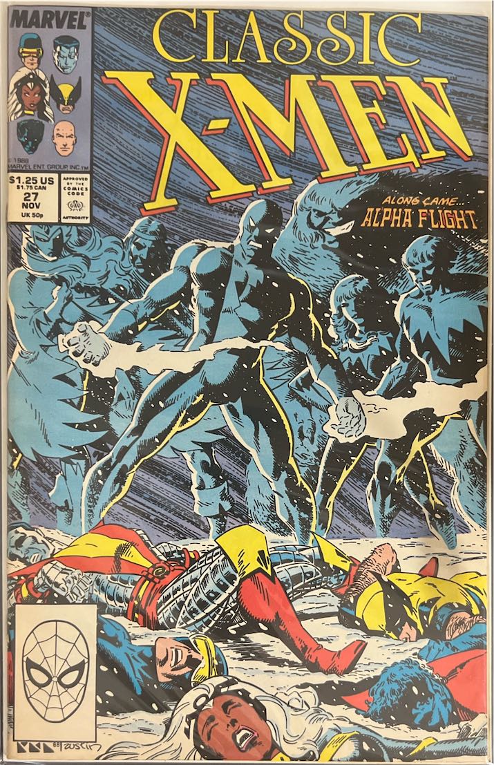 Classic X-Men, #027, Along Came Alpha Flight (Marvel, 1988) - Direct Sales