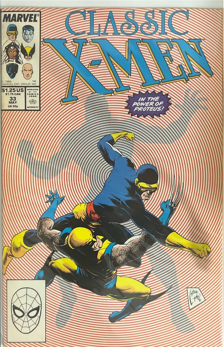 Classic X-Men, #033, In the Power of Proteus (Marvel, 1989) - Direct Sales