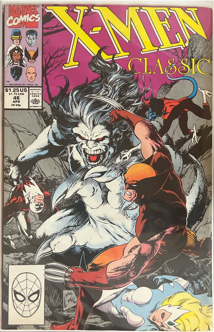 X-Men Classic, #046, Marvel Comics (1990) - Direct Edition