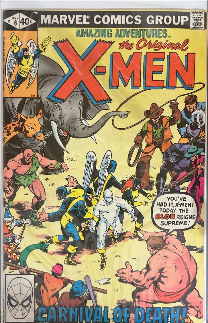 Amazing Adventures: The Original X-Men, #006, Carnival of Death! (Marvel Comics, 1979) - Direct Sales Edition