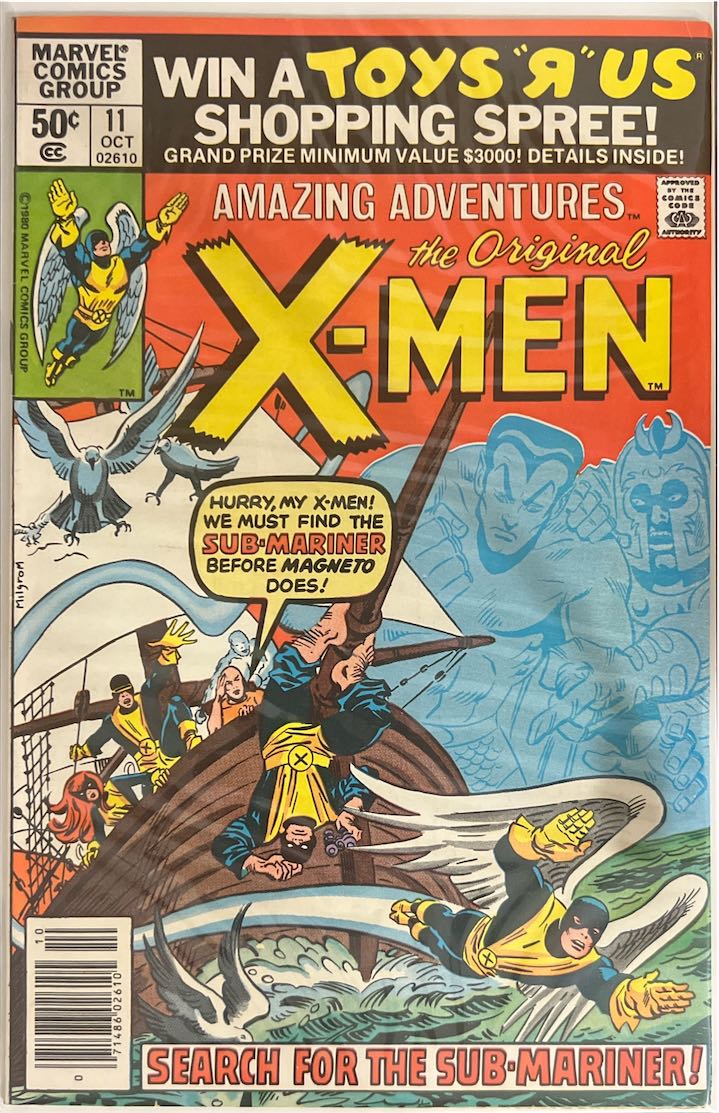 Amazing Adventures featuring the Original X-Men, #011, Search for the Sub-Mariner (Marvel, 1980) - Direct Edition