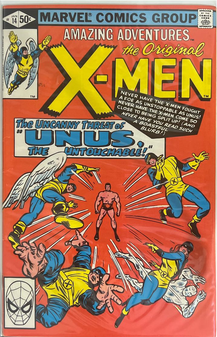 Amazing Adventures, #014, The Original X-Men (Marvel Comics Group, 1972) - Newsstand Edition