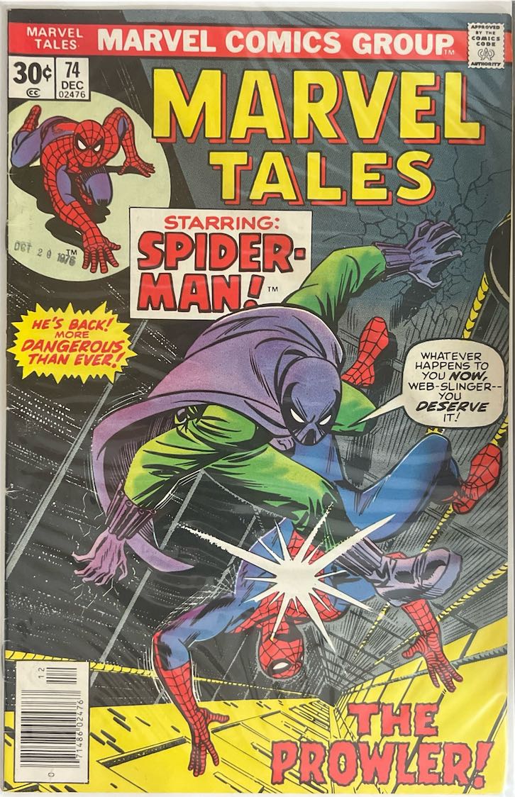 Marvel Tales, #074, Starring: Spider-Man! (Marvel Comics, 1976) - Newsstand Edition