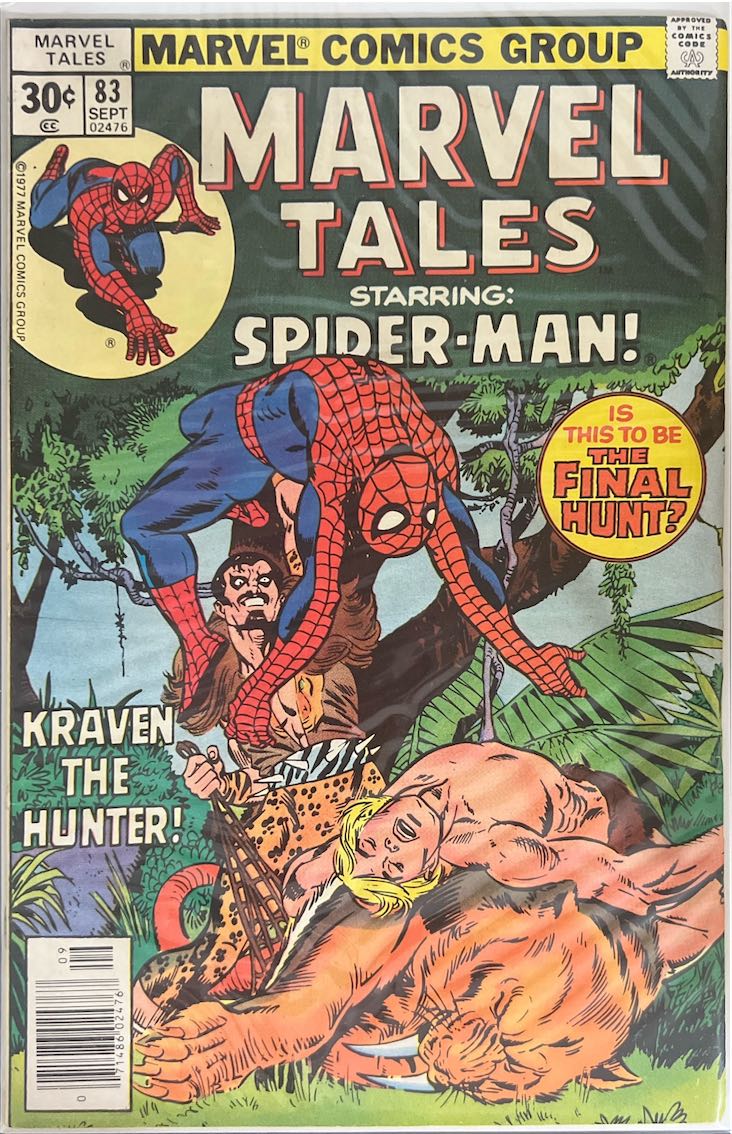 Marvel Tales, #083, Kraven the Hunter (Marvel Comics, 1977) - Direct Sales