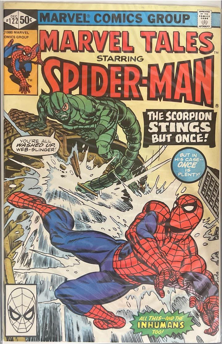 Marvel Tales Starring Spider-Man, #122, The Scorpion Stings But Once! (Marvel Comics, 1980) - Newsstand Edition