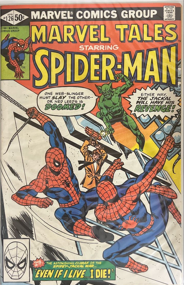 Marvel Tales, #126, Starring Spider-Man (Marvel, 1981) - Direct Sales Edition