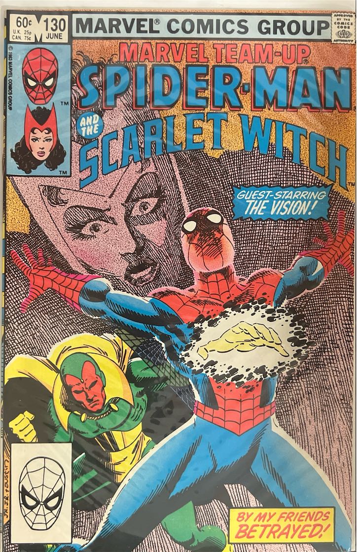 Marvel Team-Up, #130, Spider-Man and the Scarlet Witch (Marvel, 1983) - Direct Sales